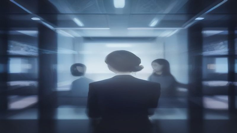傍晚沙滩上写有爱情岛字样的信笺与潮水倒影